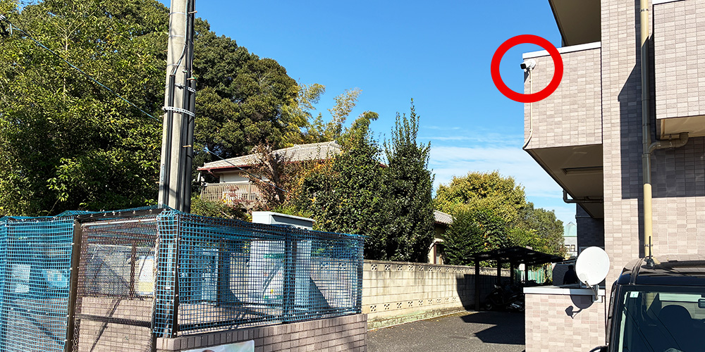 防犯カメラ マンション  ゴミ捨て場