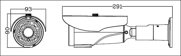 HD-SDI/EX-SDI/HDCVI 赤外線カメラ