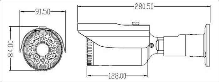 HD-SDI/EX-SDI/HDCVI 赤外線カメラ