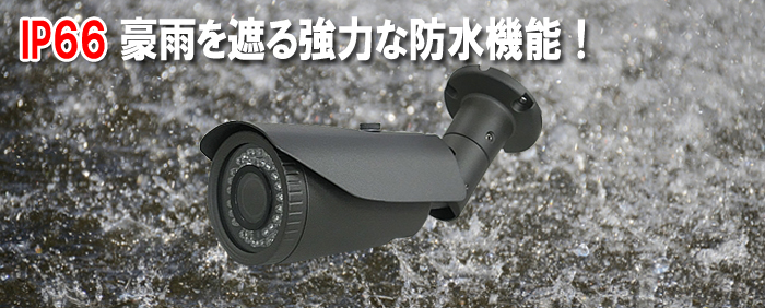 IP66 防水仕様
