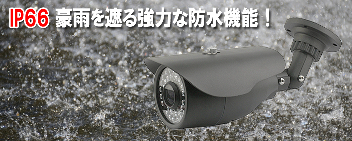 IP66 防水仕様