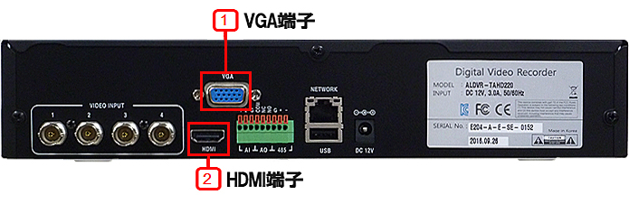 防犯用モニター取付