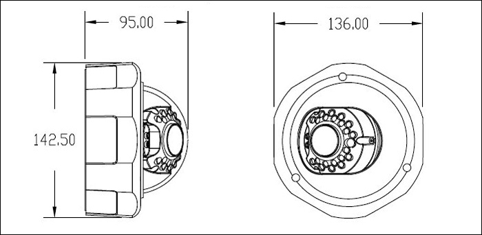 HD-SDI/EX-SDI/HDCVI 赤外線カメラ