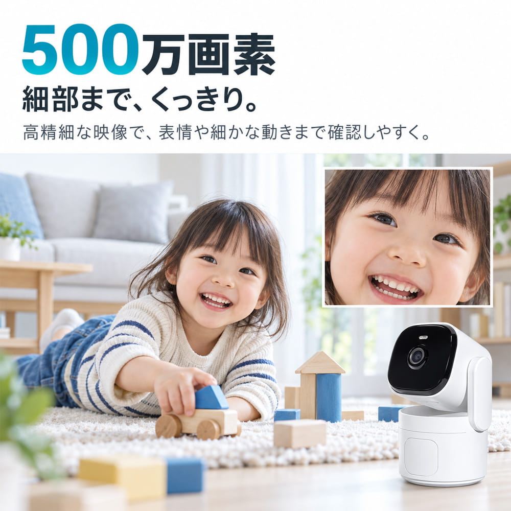 ALT-5M6901NWの500万画素高画質