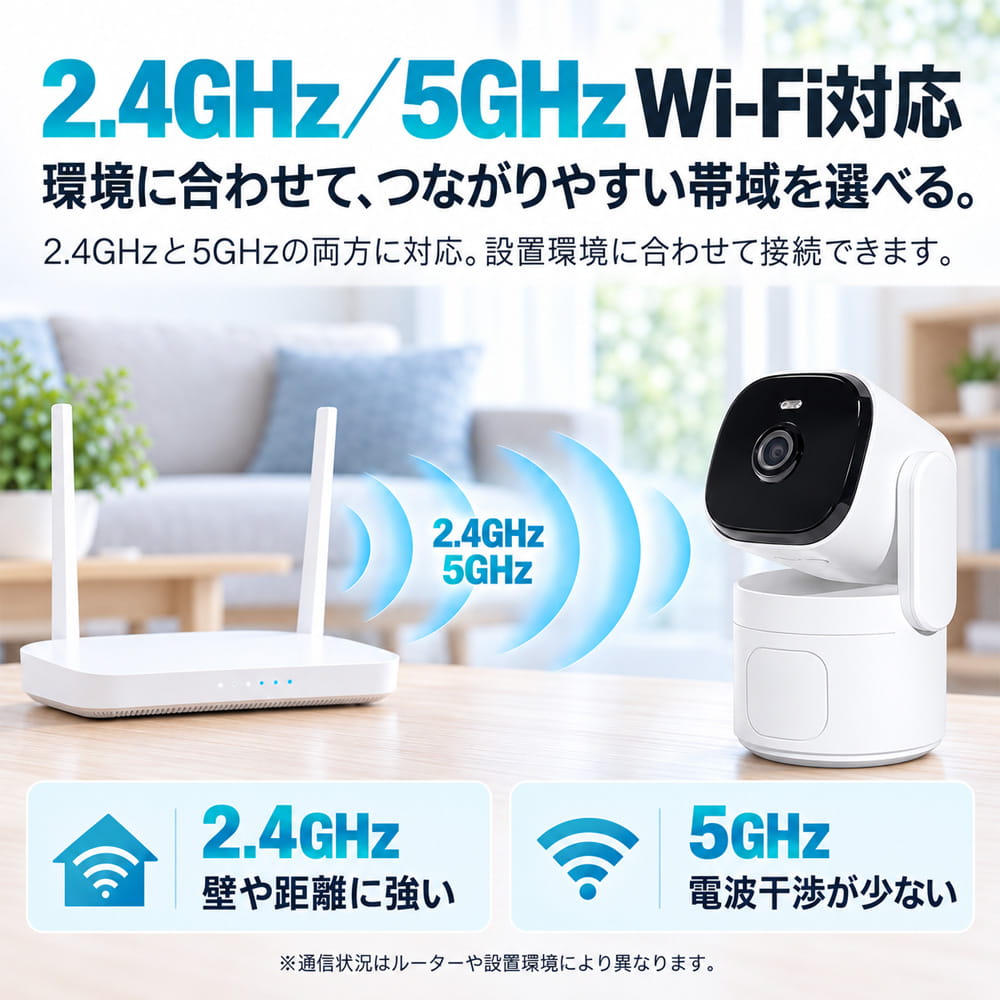 ALT-5M6901NWの2.4GHz・5GHz Wi-Fi対応