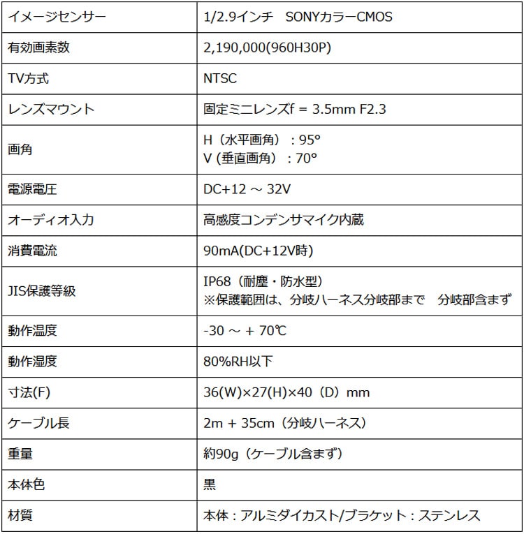 SPC-092W スペック