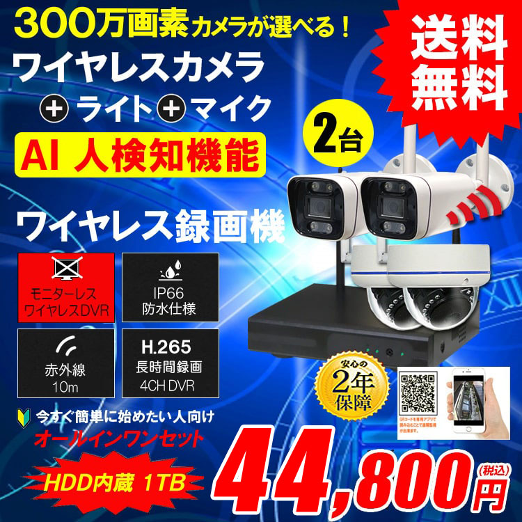 新品未使用  高機能  車載防犯動体検知カメラ2個セット レコーダー 直結