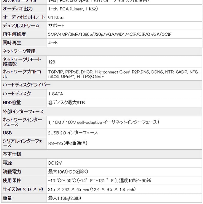 500万画素 防犯カメラ2台 HDD 2TB 防犯カメラセット 5MP 高画質 赤外線カメラ