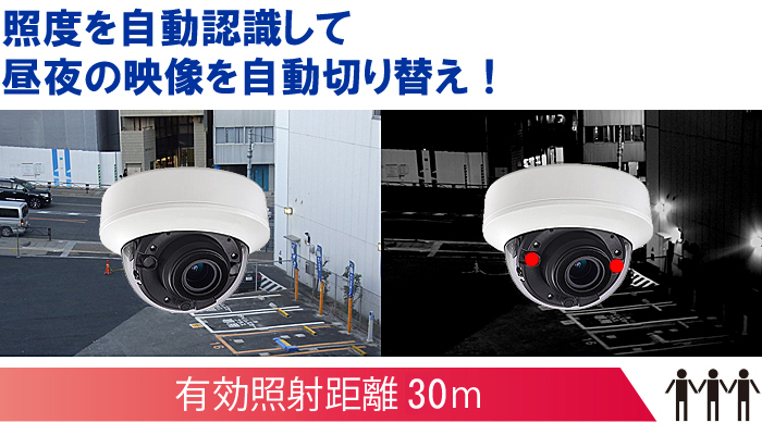 防犯カメラ 屋外 録画機能付き 防水 防犯カメラ 6台セット TVI 243万