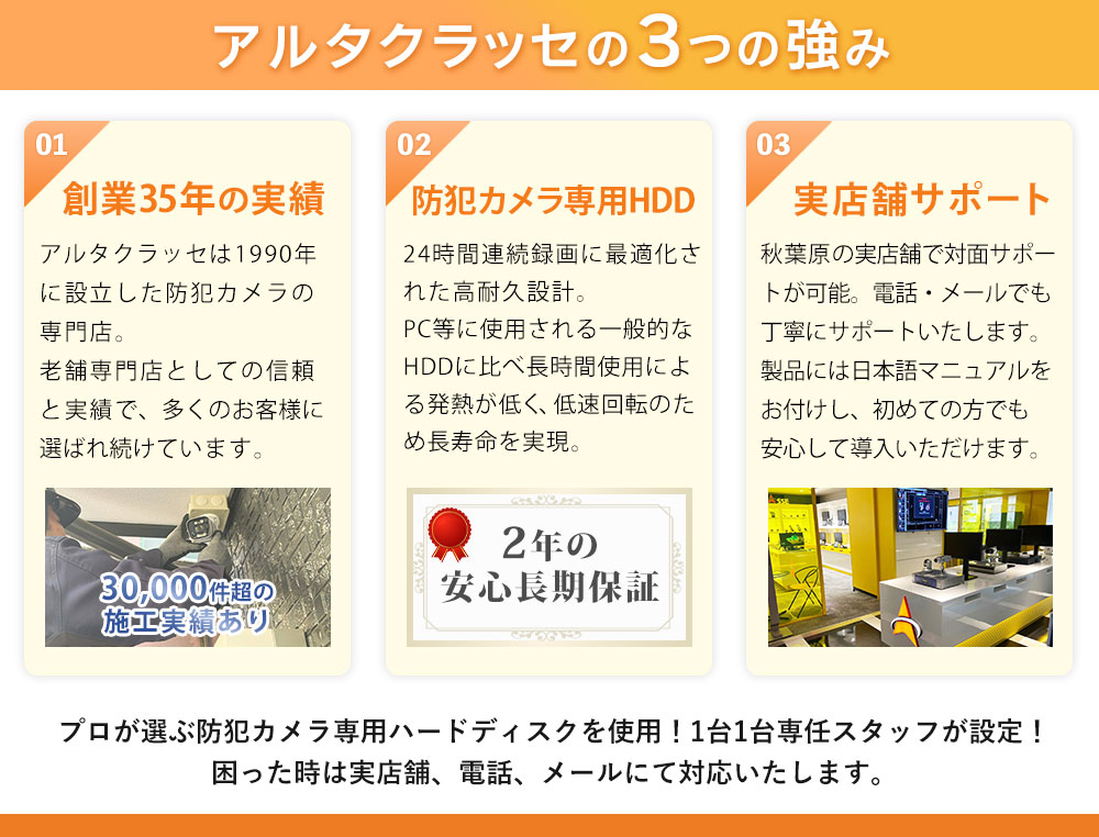 アルタクラッセの3つの強み