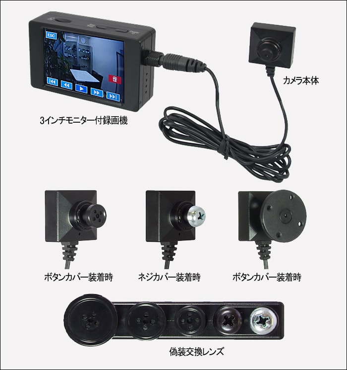 PMC-7S カメラ小型録画機セット