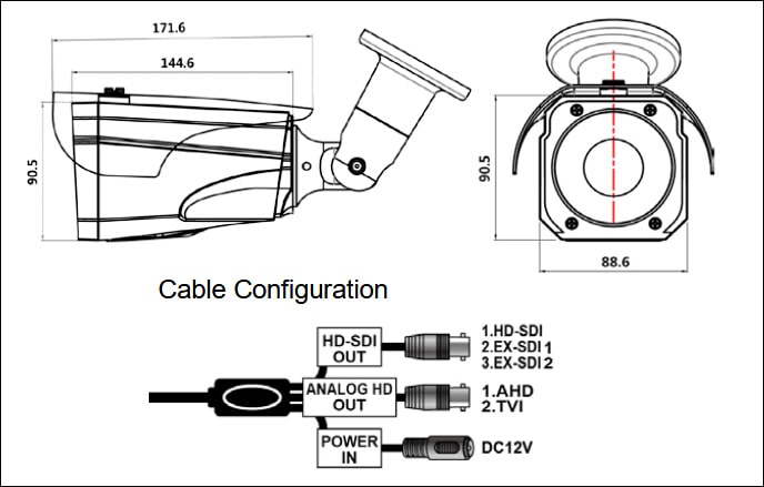 HD-SDI SHDB-HD2054DM 赤外線カメラ