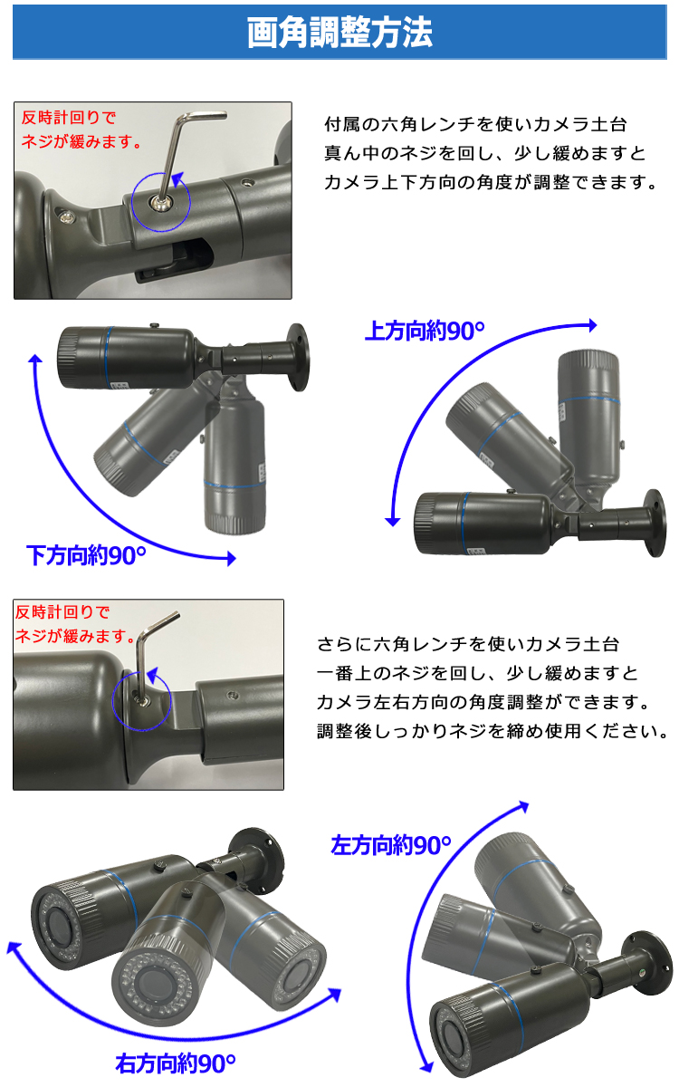 画角調整