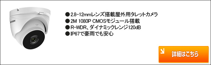 室内用赤外線ドームカメラ 詳細