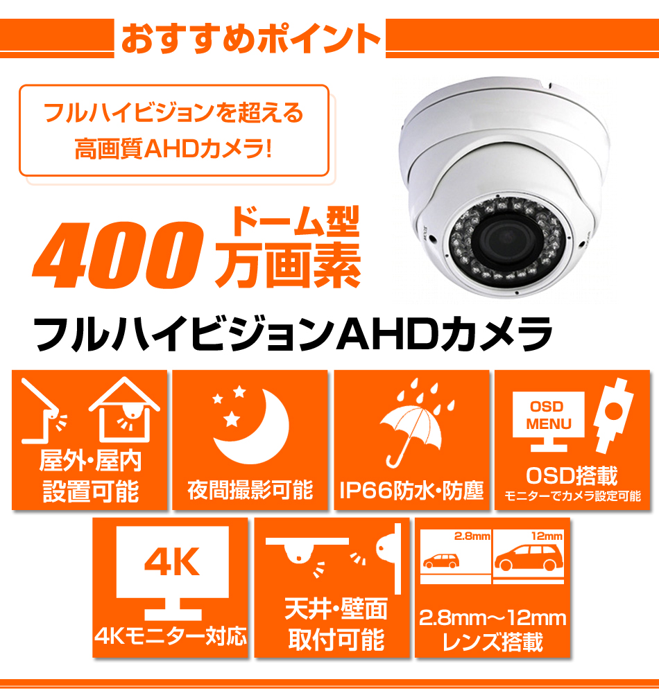 AHD ハイビジョン画質