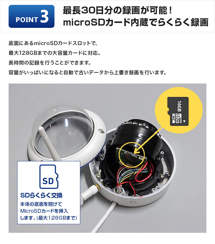 Wi-Fiで映像確認