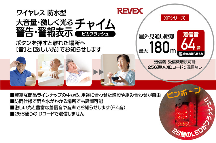 REVEX　ワイヤレスチャイム XPシリーズ