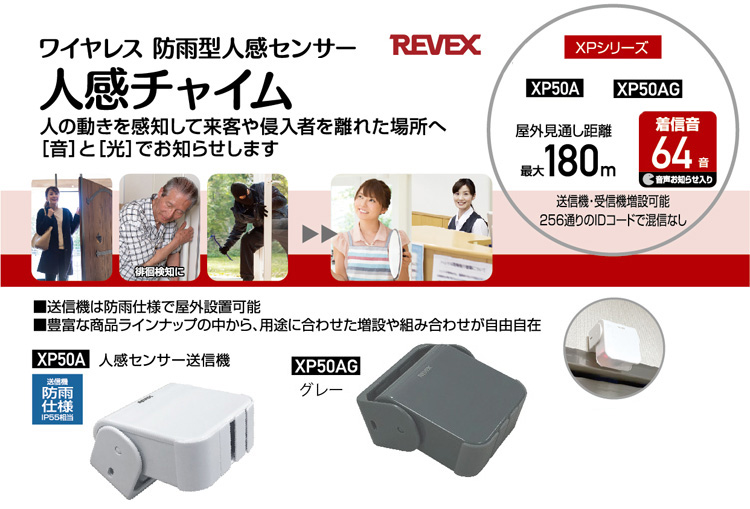 REVEX　ワイヤレスチャイム XPシリーズ