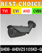 バレットカメラ 電動バリフォーカルレンズ SHDB-AHDVZ5105KD-G
