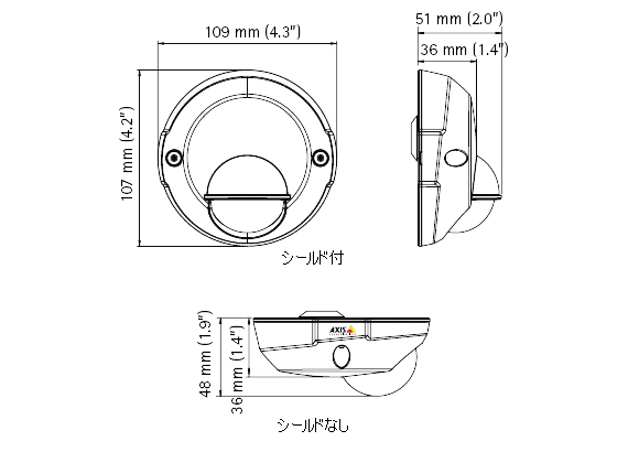 AXIS M3113-VEの製品図解