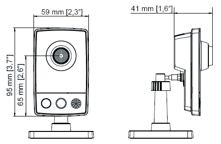 AXIS M1054 ネットワークカメラの製品図解 