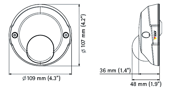 AXIS M3114-Rの製品図解